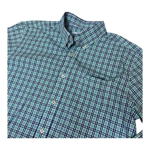 Southern Tide Other - Southern Tide Tartan Button Down Plaid Logo Blue Green Long Sleeve